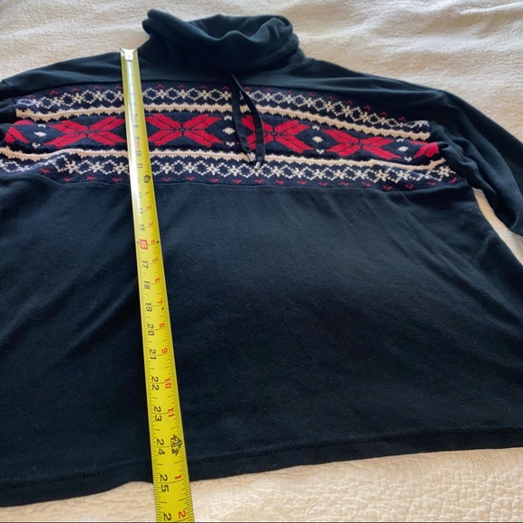 Chaps Cowl Neck Long Sleeve Christmas Holiday Sweater - Picture 5 of 8